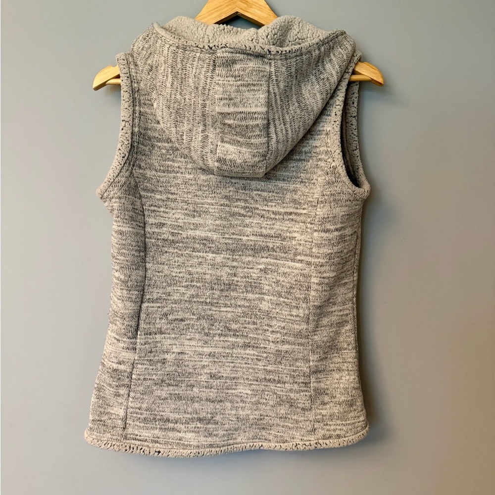 Kuhl Alaska Women’s Cozy Sleeveless Zip-Up Hooded Vest w/ Pockets - Heather Gray - Picture 8 of 12
